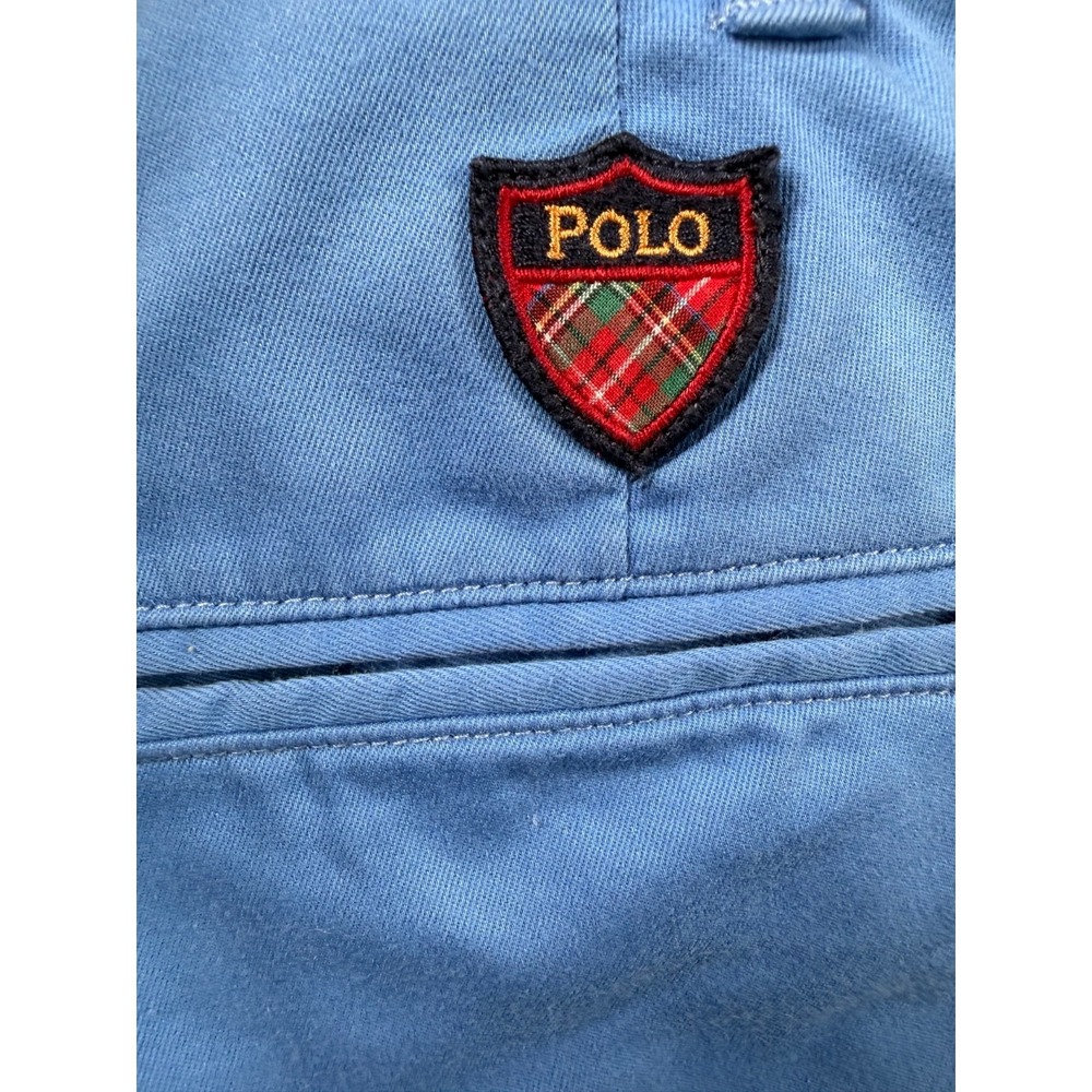 POLO GOLF RALPH LAUREN Shorts Mens 38 Blue Classic Fit Cotton Twill Stretch Logo